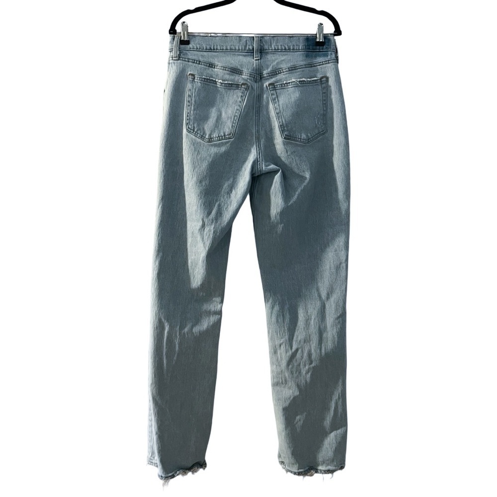 ABERCROMBIE & FITCH Curve Love Low Rise Baggy Distressed Jeans Sz 28 - Picture 4 of 5